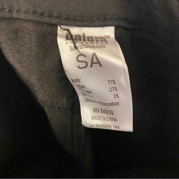 Weissman Balera dance costume black Mid Rise Denim Moto Jeggings pant AH10146 SA - Picture 10 of 12